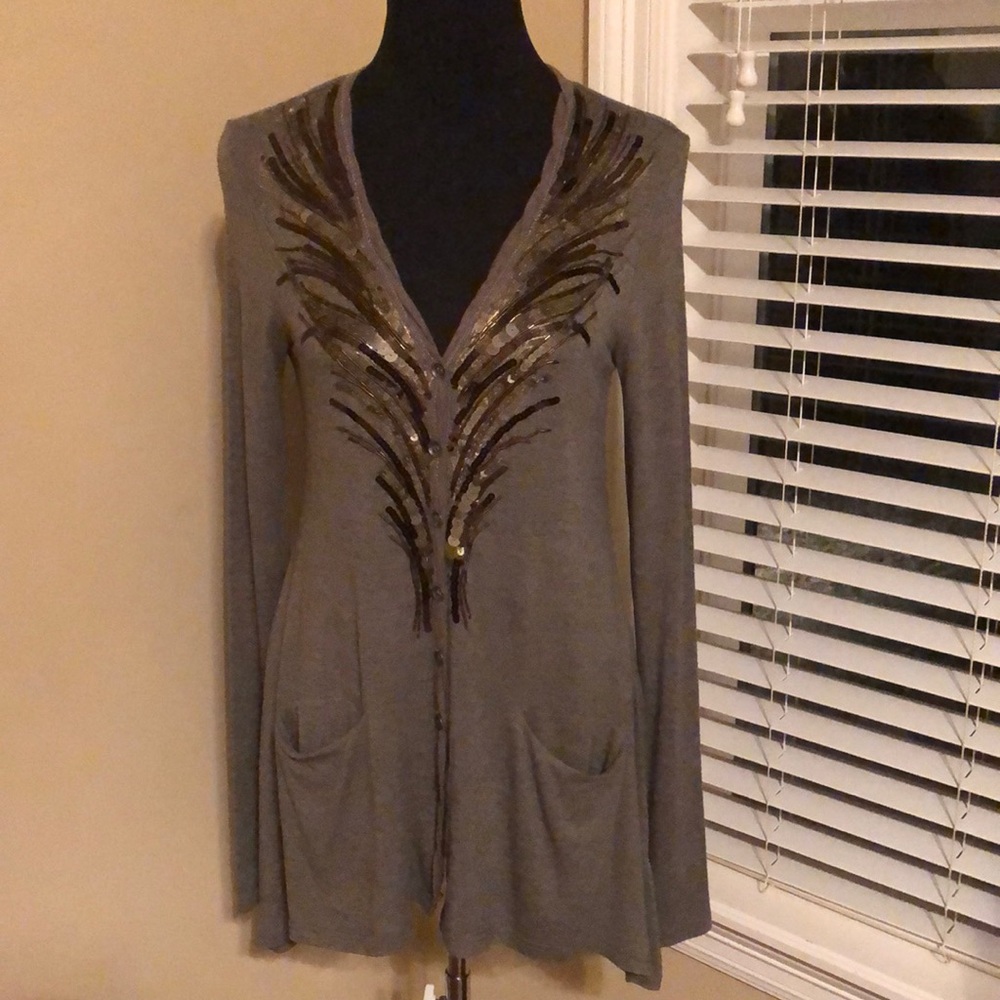Miss Me sequin tunic top